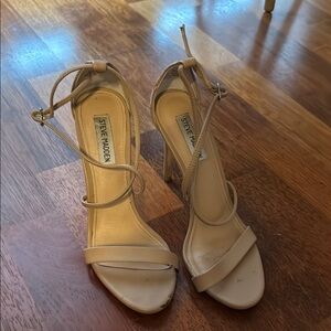 Steve Madden Beige Strappy Heels